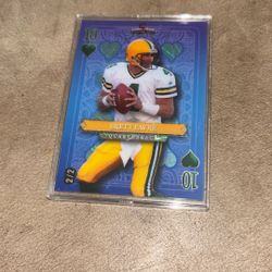 Brett Favre Wildcard 2/2 5 Card Draw Football Card Parallel 