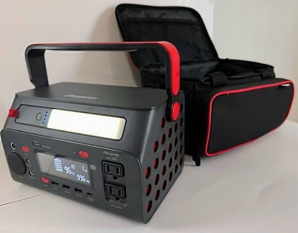 ENERGIZER 300W Portable Power Station w/Flashlight, Carrying Case