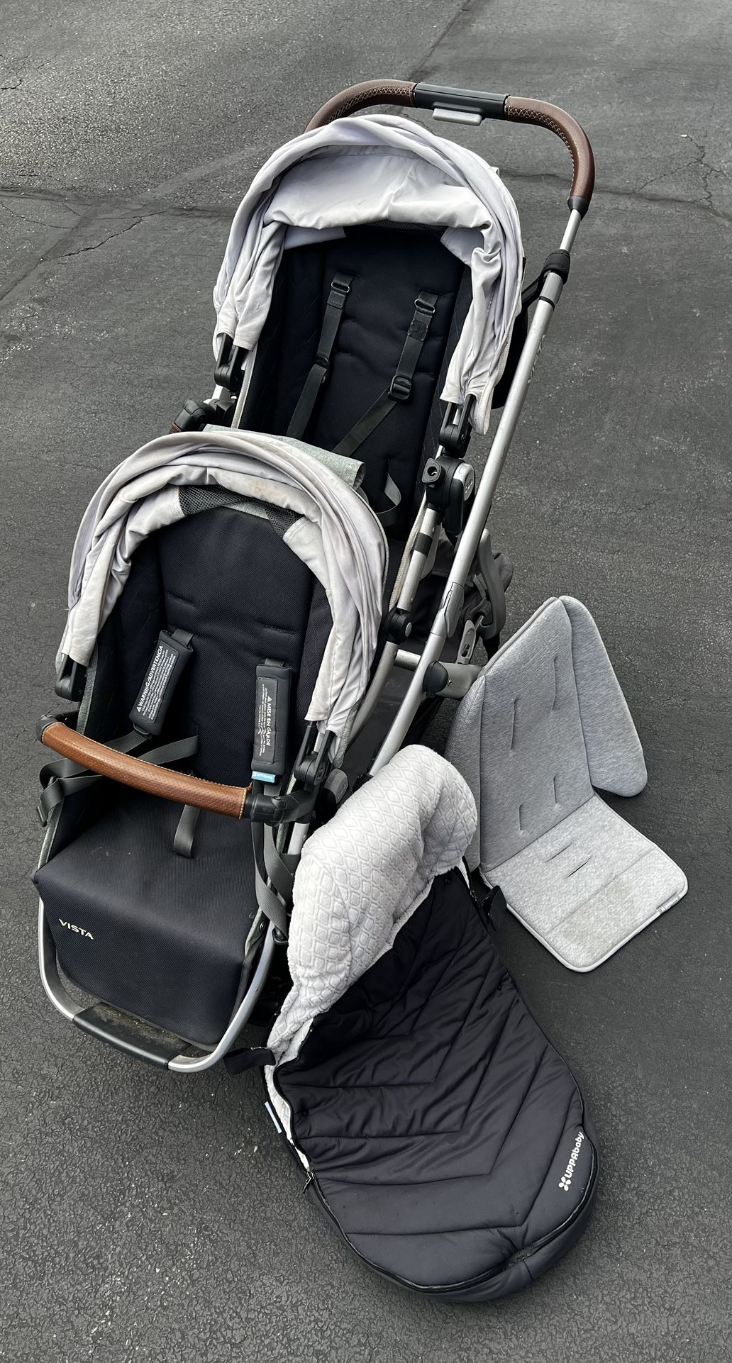 Uppababy 2019 Vista Double Stroller + Accesories
