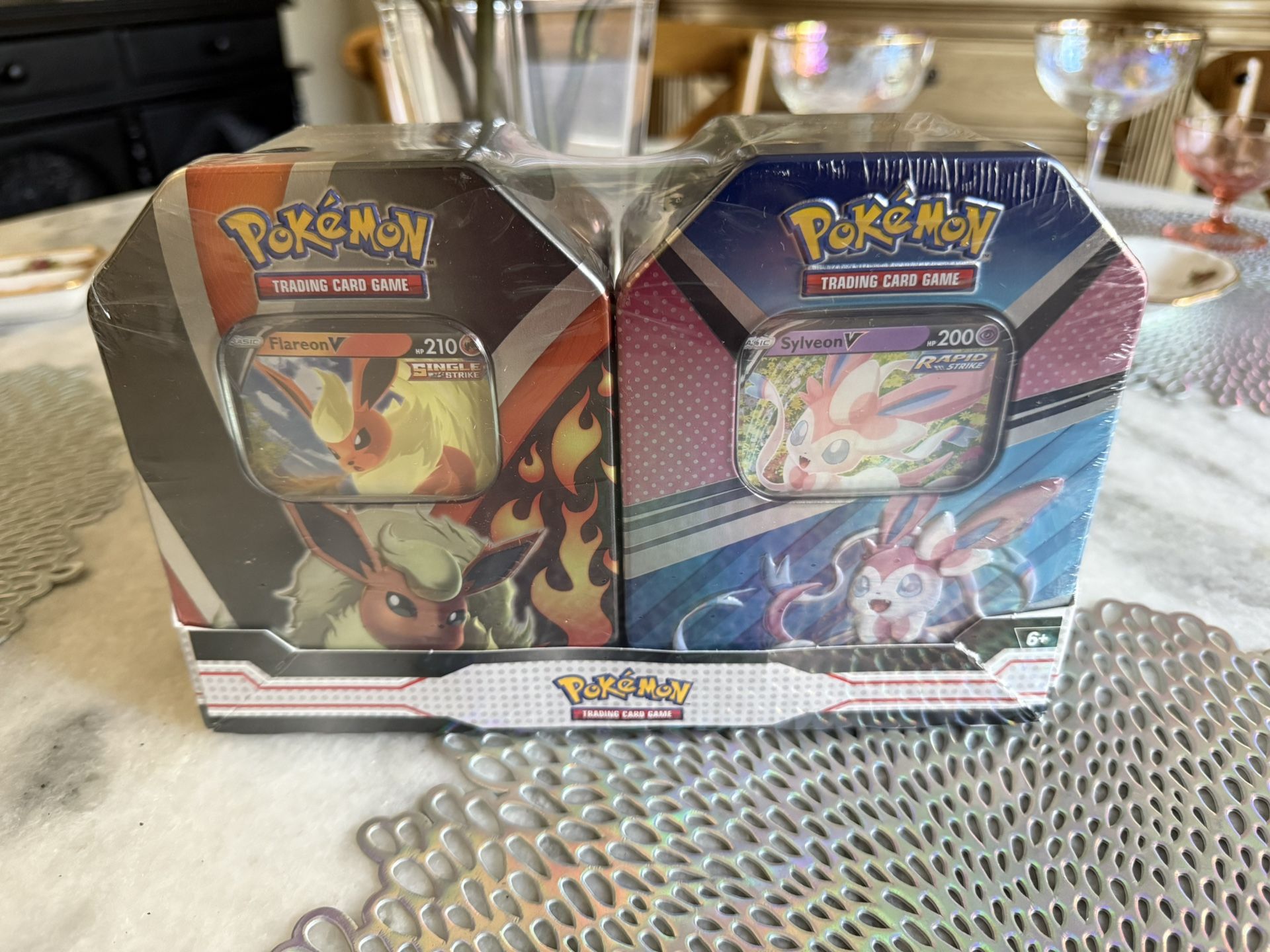 Pokemon V Heroes Tins Flareon Sylveon Two Pack