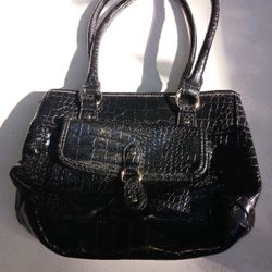 Croft & Barrow - Purse Black / Alligator Leather (($2.00))