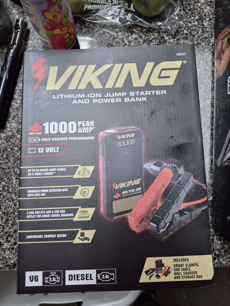 Viking 12v Lithium-ion Jump Starter &power Bank