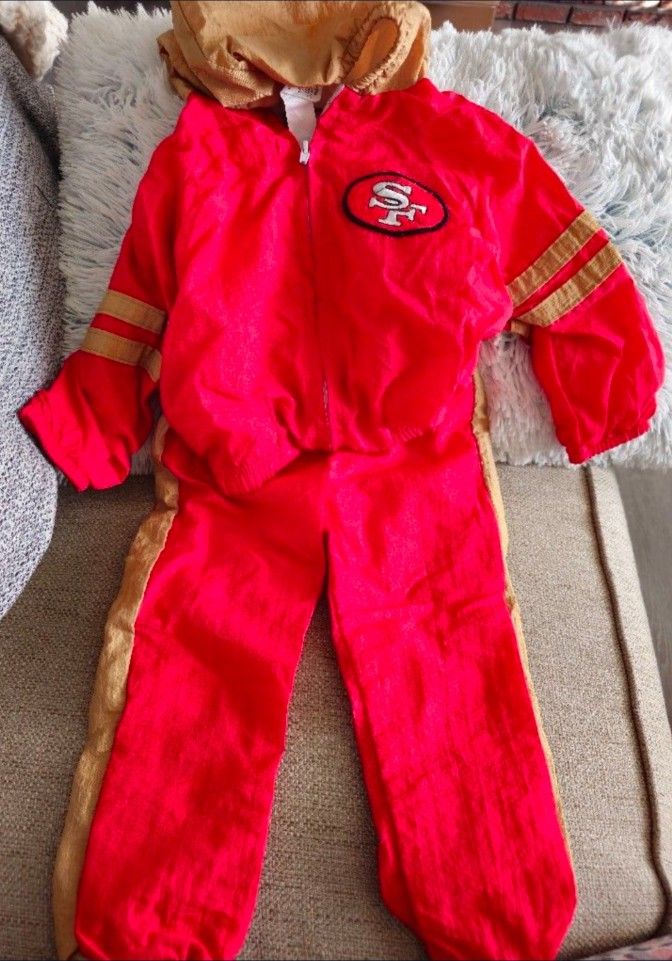 Vintage 49ers Windbreaker NFL Outfit 3T
