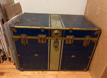 Vintage Navy Steam Trunk