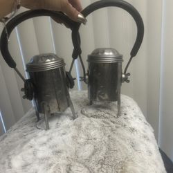 Pair of Conquer Kerosene Lanterns 