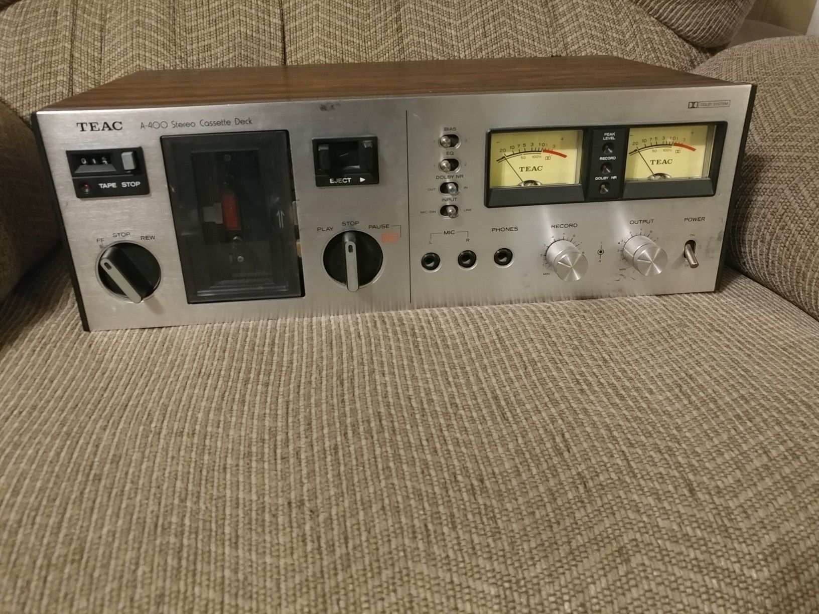 Teac A400 cassette player deck. For repair