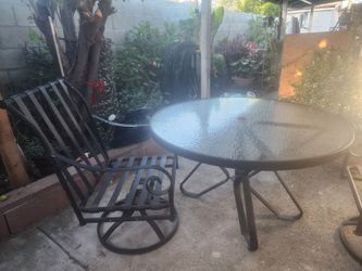 Patio table with 4 chairs