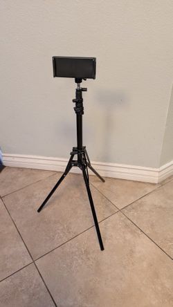 Tripod Adjustable Height For Phone 2-4 Feet Tall Collapsible 