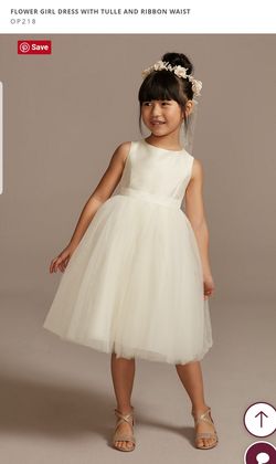 David's Bridal flower girl dress size 5
