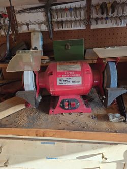 Psi woodworking products 2 speed 8" bench grinder
