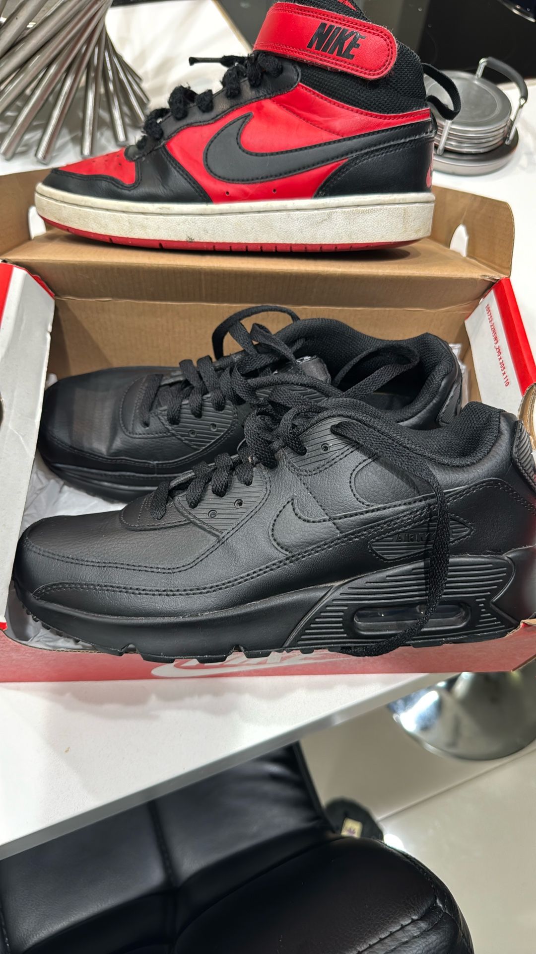 Used Shoes Black 6y Red Nikes 5y