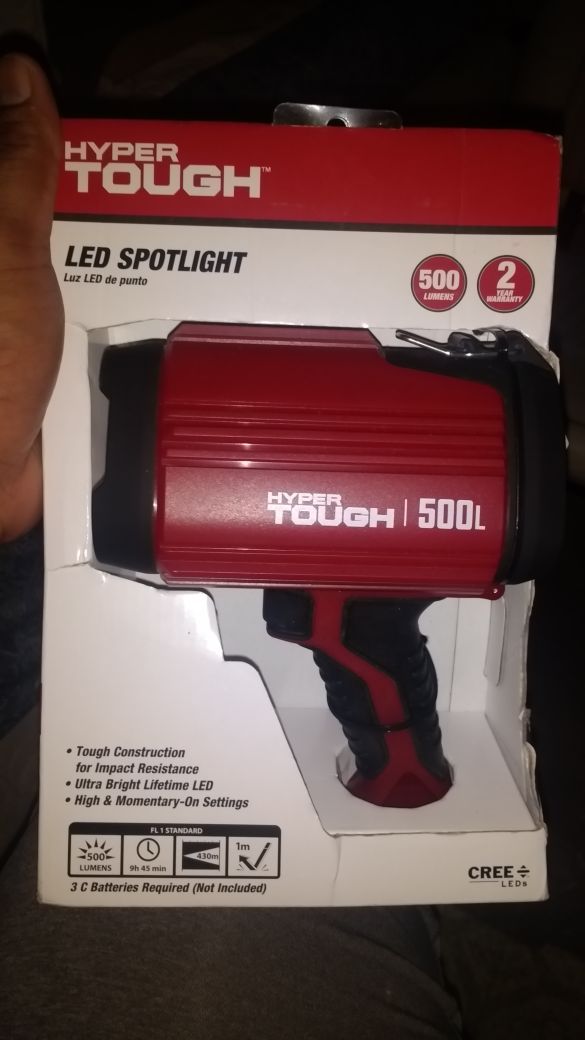 Hyper tough LED spotlight 500 lumens brand new