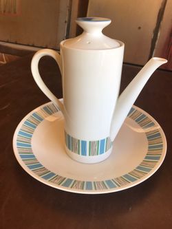 Vintage 1960’s Coffee Pot & Plate