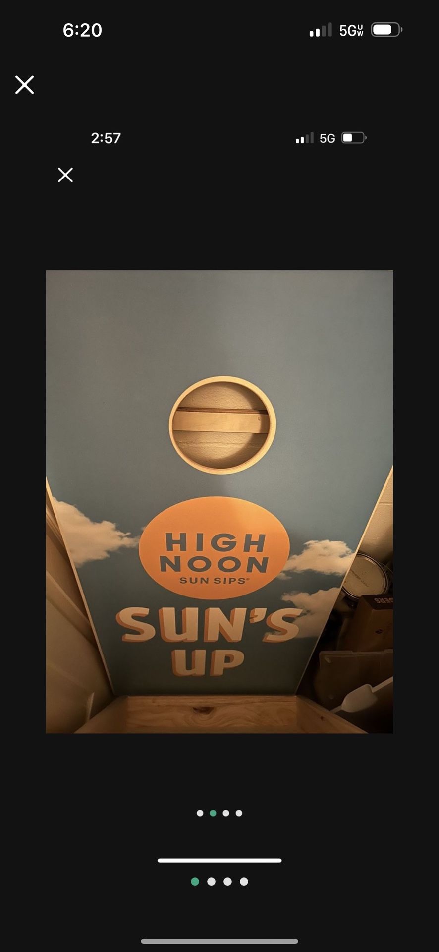 High Noon Corn Hole Boards And Cooler Never Used