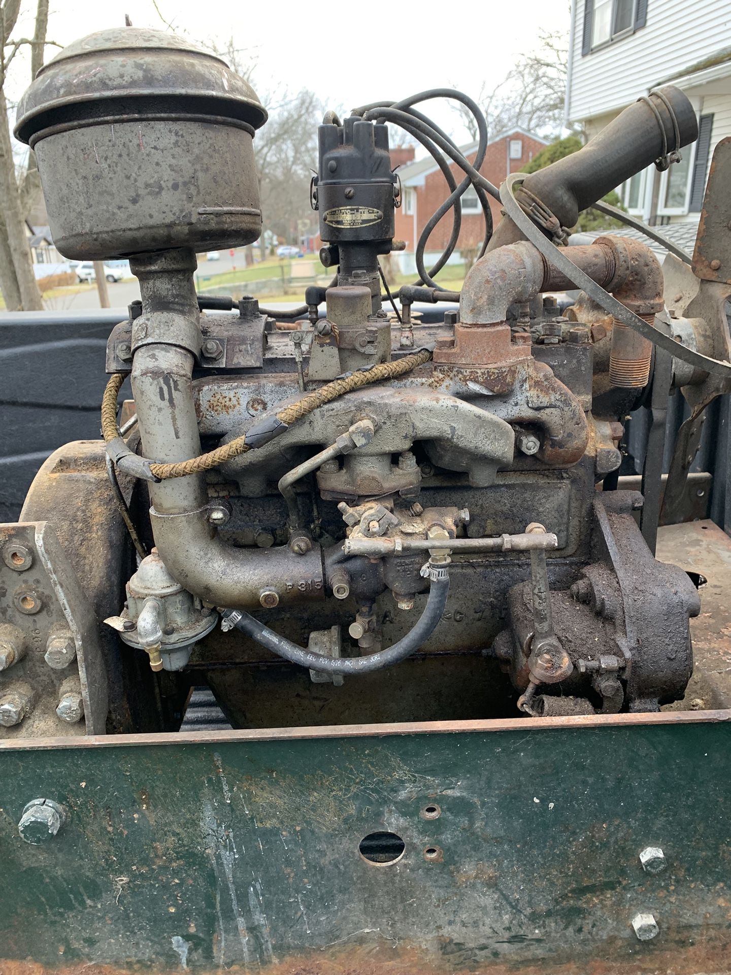 Y-91 4cyl continental Engine. Flathead