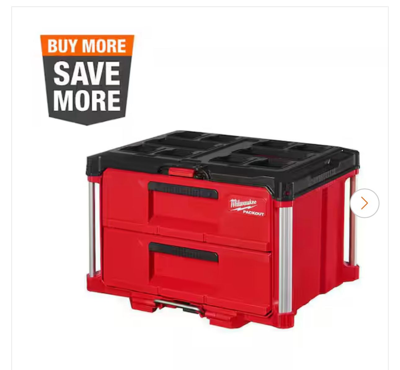 PACKOUT 22 in. 2-Drawer Tool Box with Metal Reinforced Corners