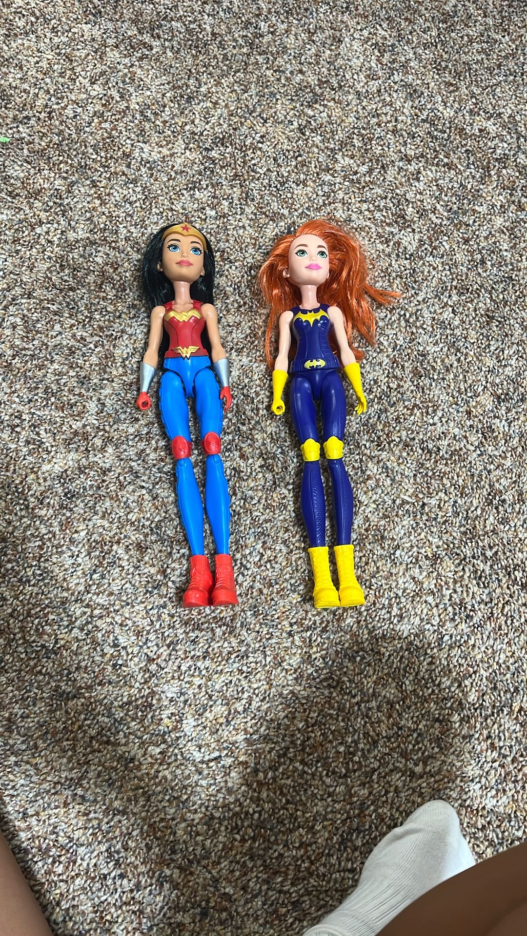 2 superhero dolls