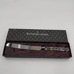 Waterford Lismore 13" CAKE KNIFE Crystal Handle Stainless Steel w/ORIG BOX