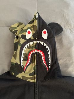 Bape x Medicom Bearbrick Shark Full Zip Hoodie
