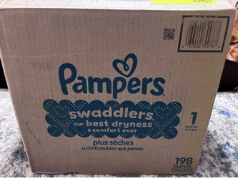 Pampers Swaddlers Diapers Size 1 (198 count)