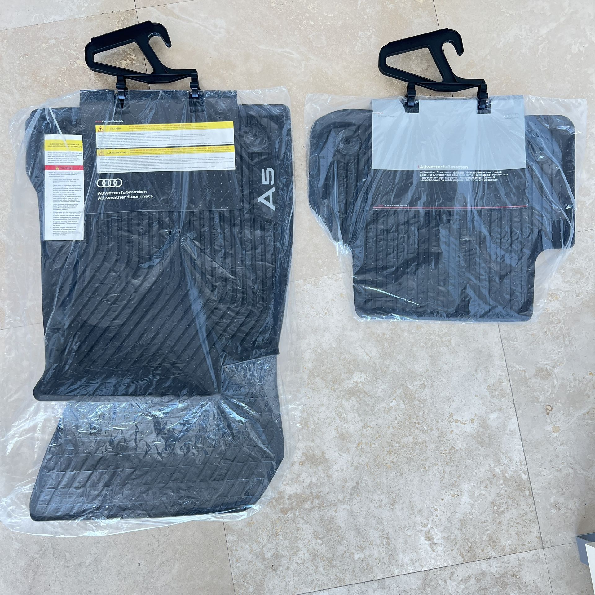 AUDI A5 Sportback All-Weather Floor Mats Set of 4 (front & back) | New OEM