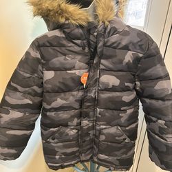New Children’s Place Camo Coat Size 10/12 