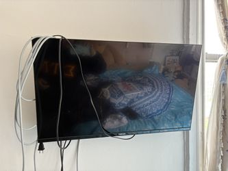 TV with wall mount