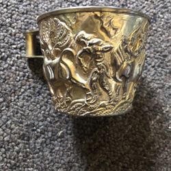 VINTAGE Sterling Greek Zoartas Cup