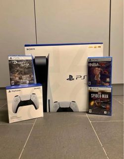 Brand New Disc Version Console + 3 Games & 1 Controller