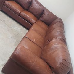 Genuine Leather Couch Set