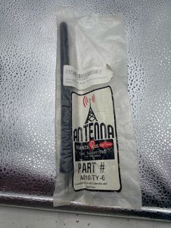 Antenna MastsRus Car Antenna 6 3/4" Stubby- Black New In Packaging A010-TY-6