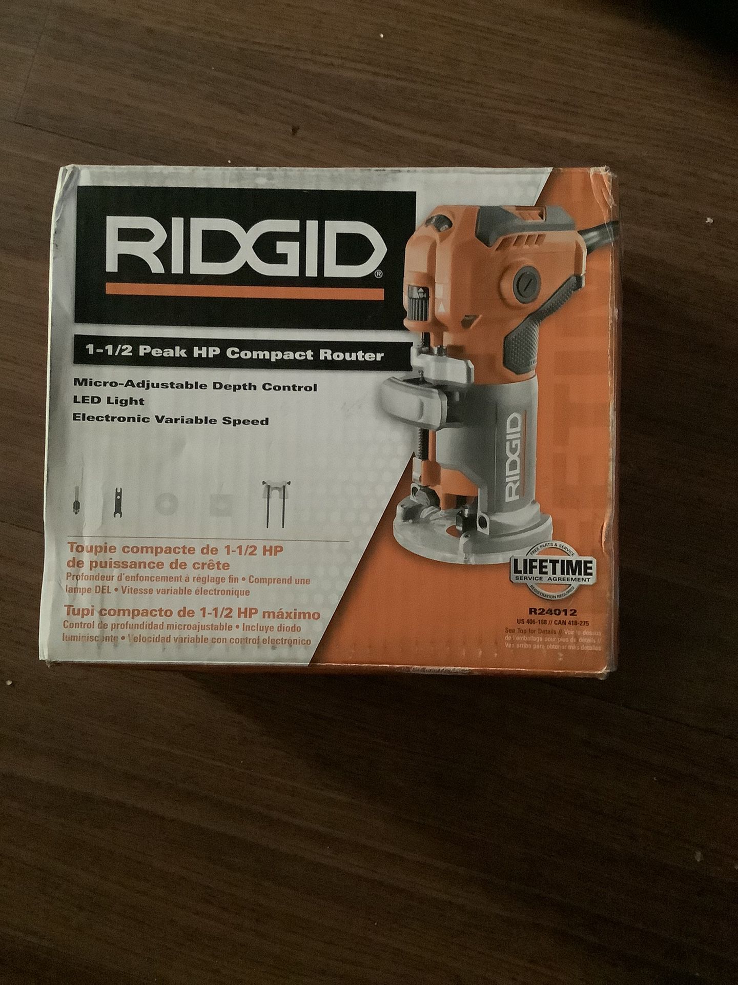 RIDGID 5.5 Amp Compact Fixed-Base Corded Router