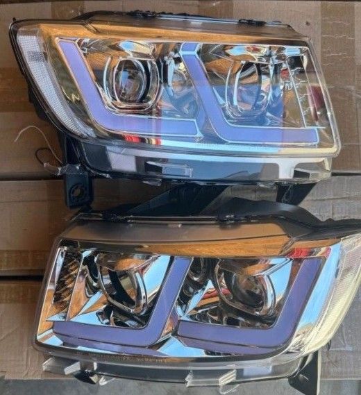 11-13 Jeep Grand Cherokee LED DRL Projector Headlights Luces Focos Micas Faros Faroles Headlamps 