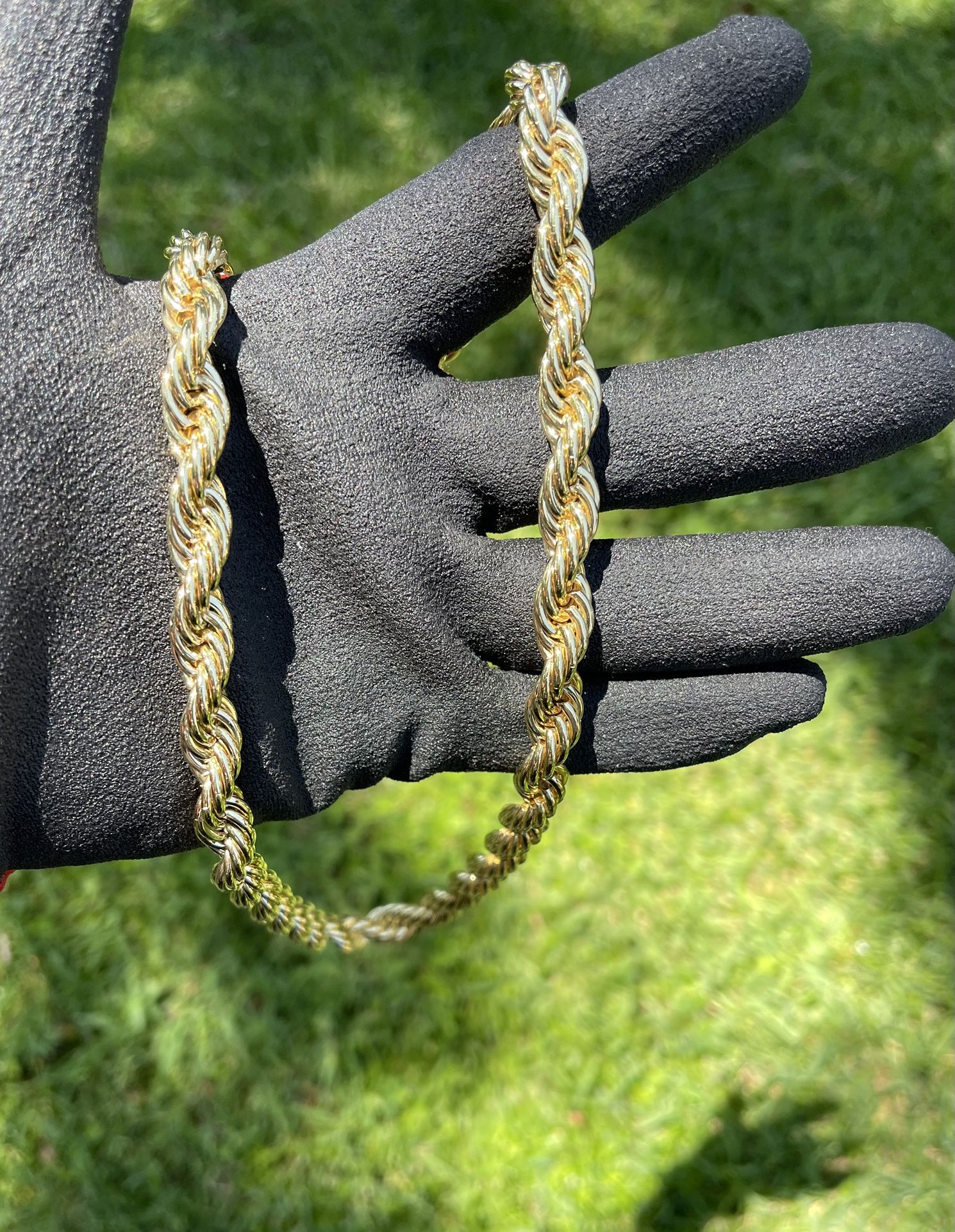 Heavy 18K Gold filled Rope chain