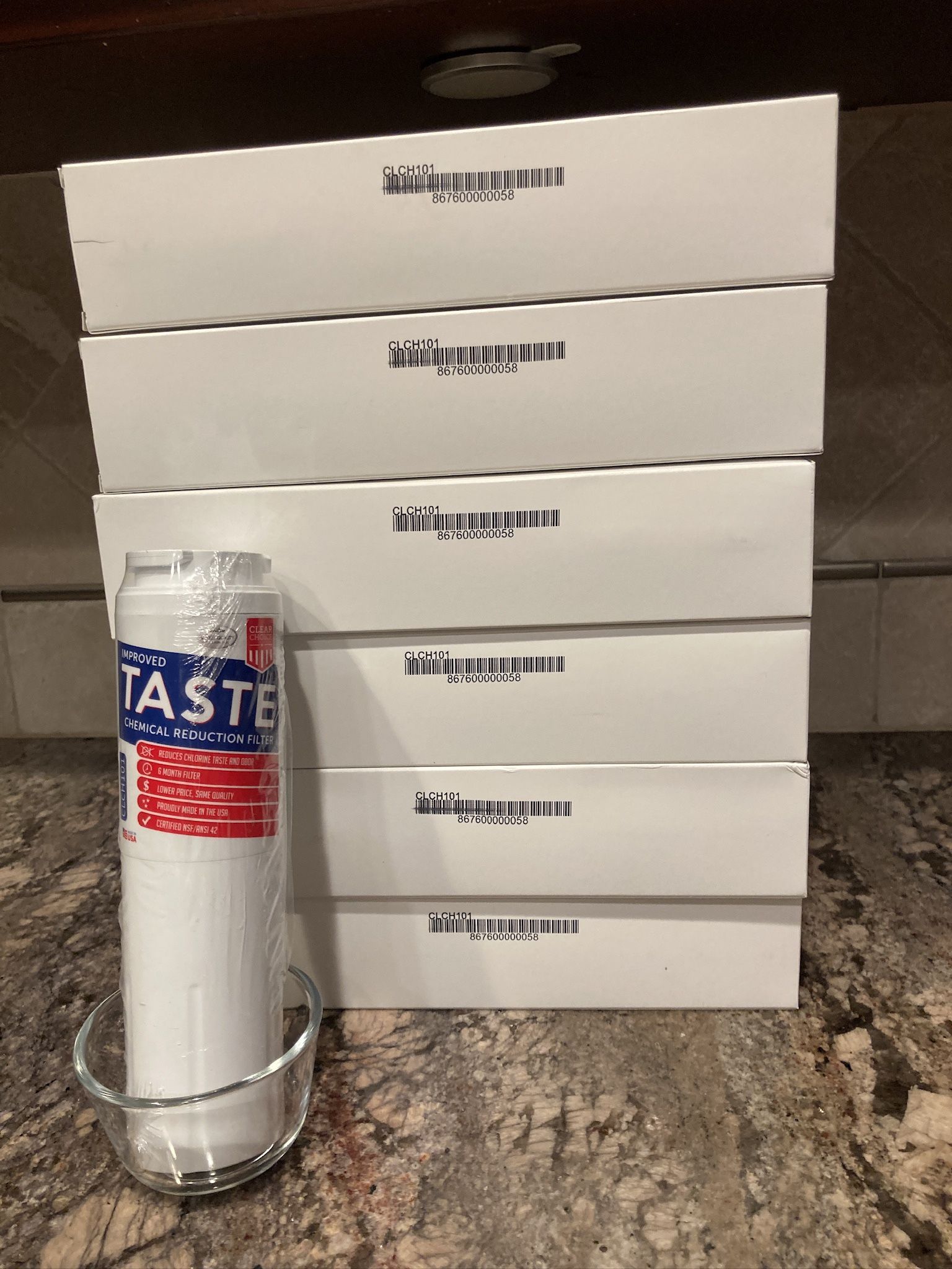 Refrigerator Water Filter for Whirlpool Maytag Amana Kitchenaid orJennAir ClearChoice CLCH101