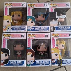 2016 Sailor Moon Funko Pop Set Vaulted/Grail