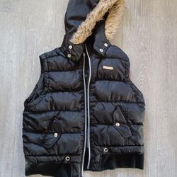 Parka Style Vest Jacket