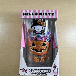 Hello Kitty Halloween Glassware NEW 16oz Sanrio