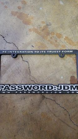 Passwordjdm license plate