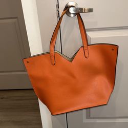Orange Neiman marcus Tote 