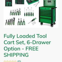 SK TOOL CART and TOOLS BRAND NEW