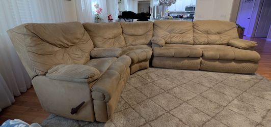 3 Piece Sofa Recliner and Bed
