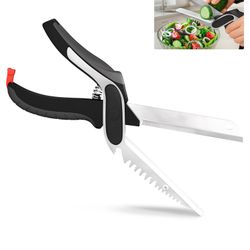 6-in-1 Cutting Board Scissors – Kitchen Shears Heavy Duty with Built-In Mini Board
