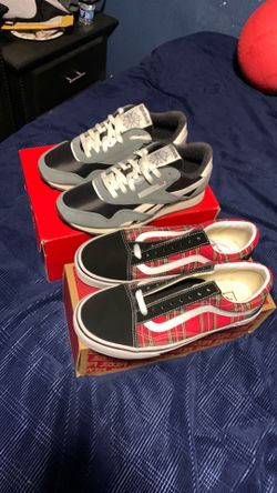 Reeebok + old school vans men shoes sz 8 & 7 BOTH FOR $50! Nike puma steals!