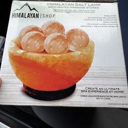 Himalayan  Sea Salt Lamp Massage New In Box