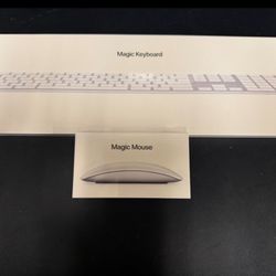 Apple Magic Keyboard & Magic Mouse Brand New In Box (sealed)