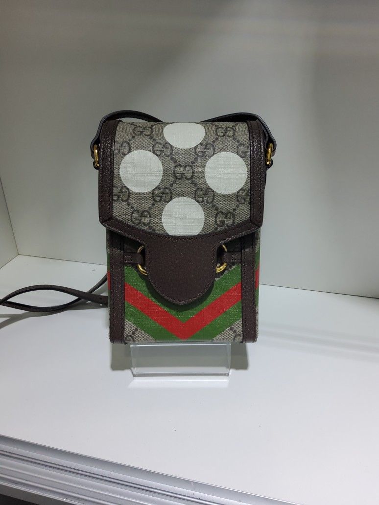 Gucci Mini Horsebit Shoulder Bag GG Supreme 