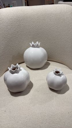 Vases 3 pomegranate