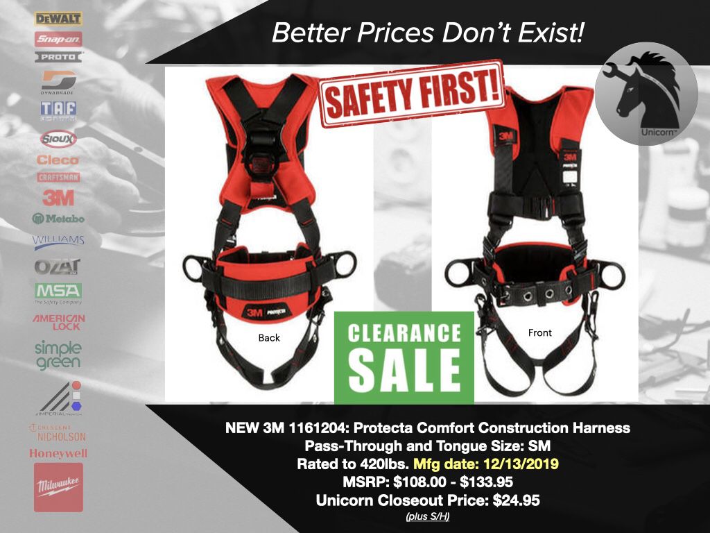 New: 3M Protecta Safety Harness 
