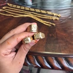 Rings 18k gold plated